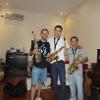 Aula de Sax com Emiliano Barri (eu e o Anderson)